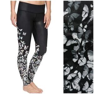 ALO Yoga Airbrush Butterfly Black Legging Small